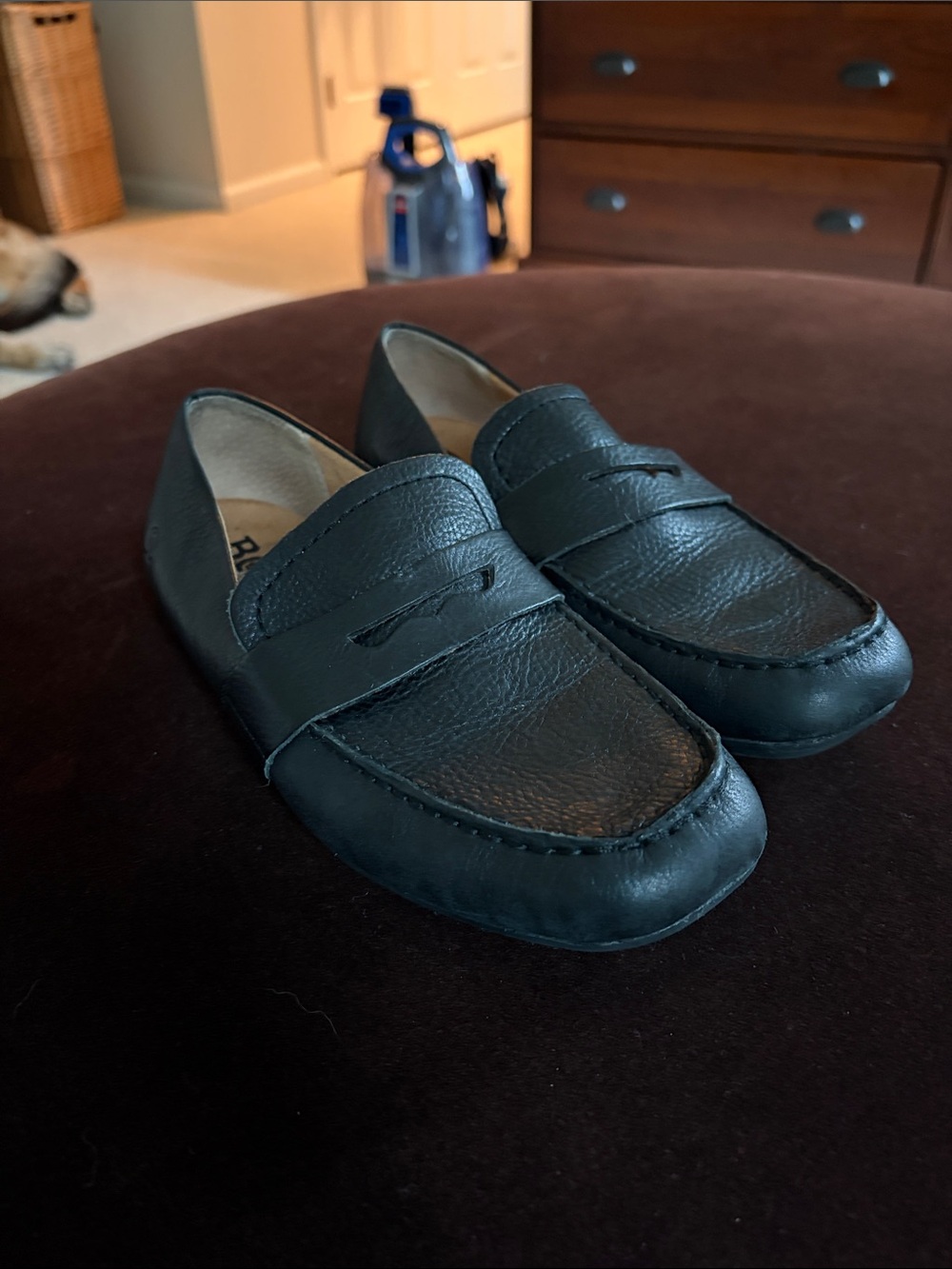 Born slip on penny loafer in black